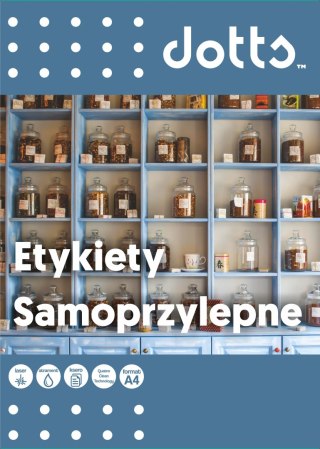 Etykiety samoprzylepne DOTTS A4 (100ark) 210x148mm (2 etyk/arkuszu)