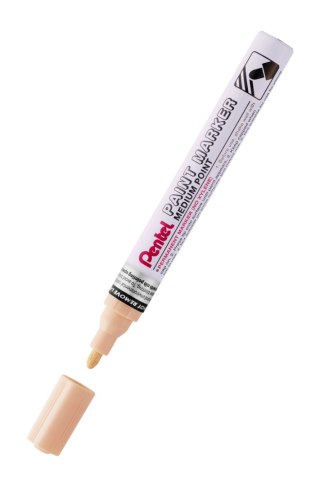 Marker olejowy Pentel średnia okrągła końcówka, MMP10-WG kremowy żółty