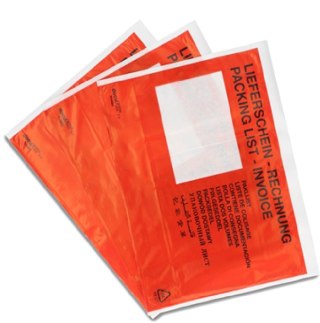 Koperty Kurierskie C5, transparentne czerwony nadruk, (500 szt.) PRZYLGI ikk240165bred EMERSON