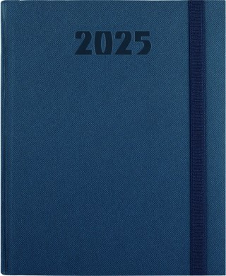 Kalendarz B-5 PLUS książkowy (U2), 05 - granat teksas / gumka 2025 TELEGRAPH
