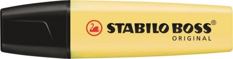 Zakreślacz STABILO BOSS pastelowy żółty 70/144
