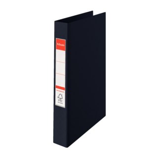 Segregator Esselte A4 z 4 kółkami, grzbiet 42 mm, czarny, 14462