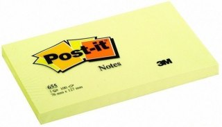 Bloczek samoprzylepny POST-IT_ (655), 127x76mm, 1x100 kart., żółty