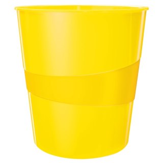 Kosz na śmieci 15L Leitz WOW, żółty 52781016