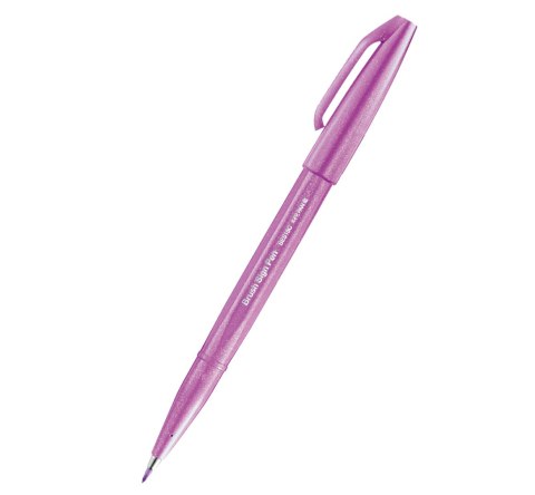 Pisak pędzelkowy do kaligrafii purpurowy SES15C-P2X PENTEL SALE