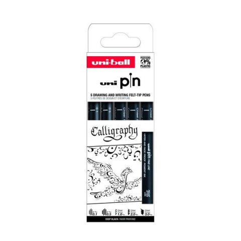 Cienkopis PIN 200, ZESTAW 5 SZT_CALLIGRAPHY