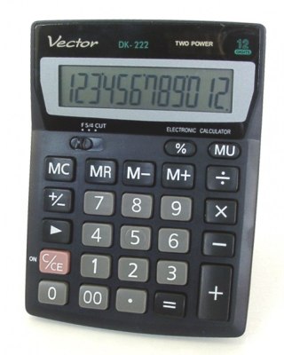 Kalkulator VECTOR DK-222 12p