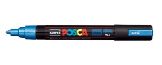 Marker z tuszem pigmentowym PC-5M metalic niebieski POSCA UNPC5M/DMETNI