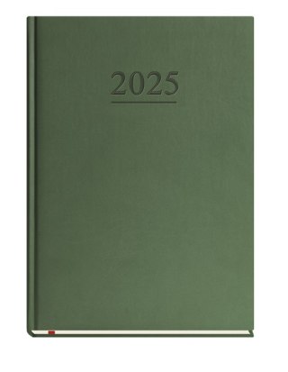 Terminarz Klasyczny B5 2025 - ciemno zielony Michalczyk i Prokop T-221V-Z2 kalendarz 1 strona 1 tydzień + strona na notatki
