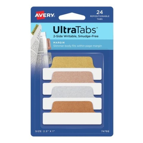 Zakładki indeksujące 63,5 x 25,4 mm brokatowe AVERY 74786 SALE