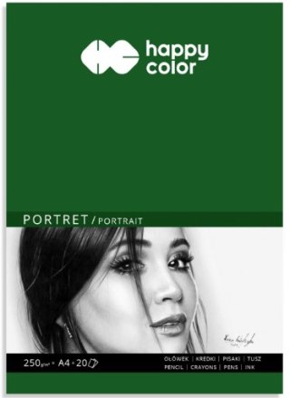 Blok PORTRET, Art., A4, 20 ark, 250g, Happy Color HA 7825 2030-A20