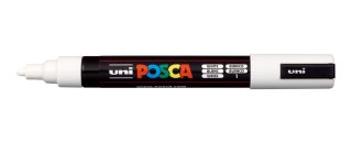 Marker z tuszem pigmentowym PC-5M biały POSCA UNPC5M/DBI