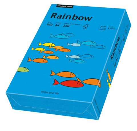 Papier xero kolorowy A4 160g ciemnoniebieski 250a R88 RAINBOW 88042769/69 OPT