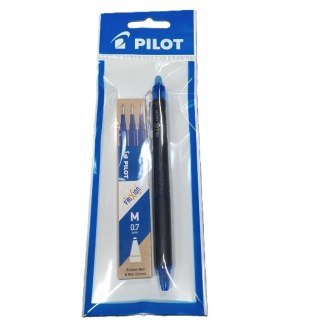 Wkład zestaw FRIXION niebieski (3) + długopis mix PILOT