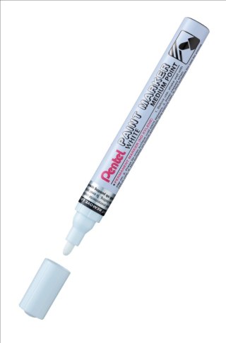 (Nowy indeks mak0065059) Marker olejowy w aluminiowej obudowie biały MMP10-W PENTEL
