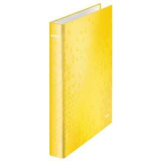 Segregator ringowy WOW Leitz A4 2DR/25mm, żółty 42410016 SALE