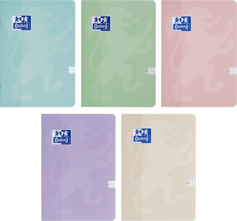 Zeszyt Oxford Touch Pastelowy A4 60 kartek 90 g kratka 5x5 mm 400175353